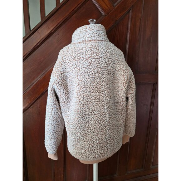 Express Sherpa Pink Fleece Pullover Sweater XS NWOT - Picture 2 of 8